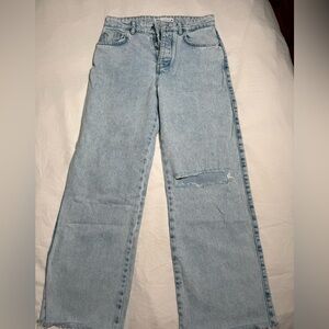 Zara Women's Light Blue Ankle Jeans